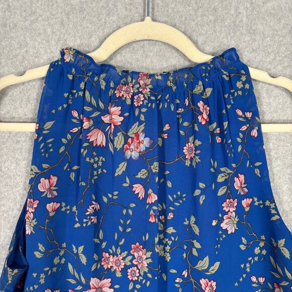 Max Studio Tank Top Medium Flowy Cottage Farmhouse Feminine Mediterranean Resort - Picture 9 of 11